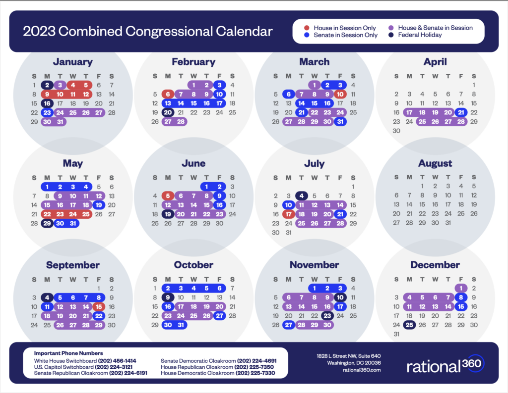 Congressional Schedule 2024 carte identite